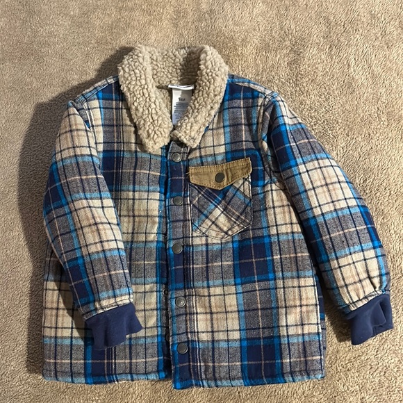 Flannel Jacket with fleece collar - Picture 1 of 6